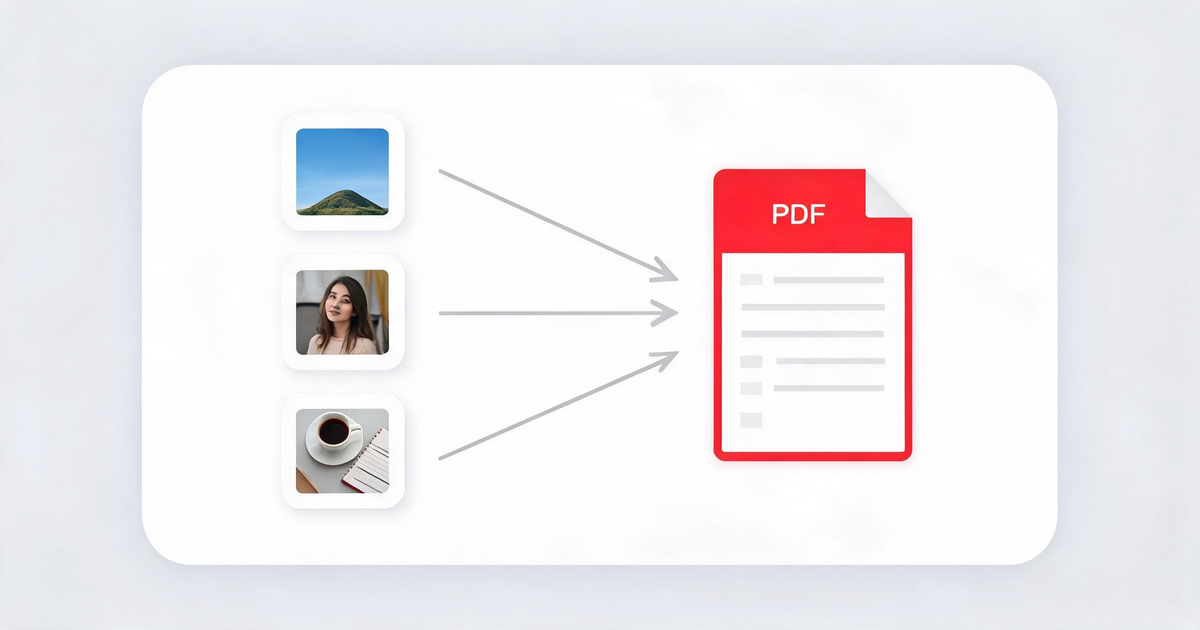 图片转 PDF功能示意图