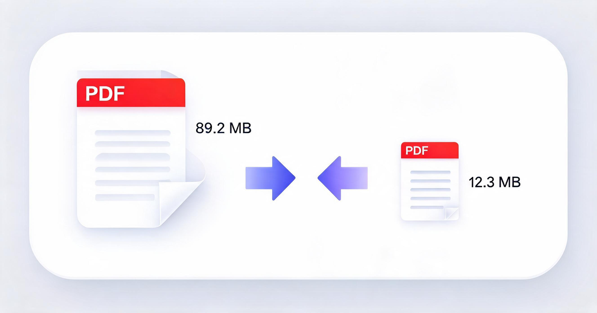 PDF 压缩功能示意图