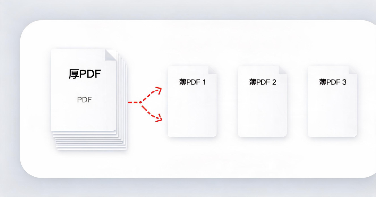 PDF 拆分功能示意图
